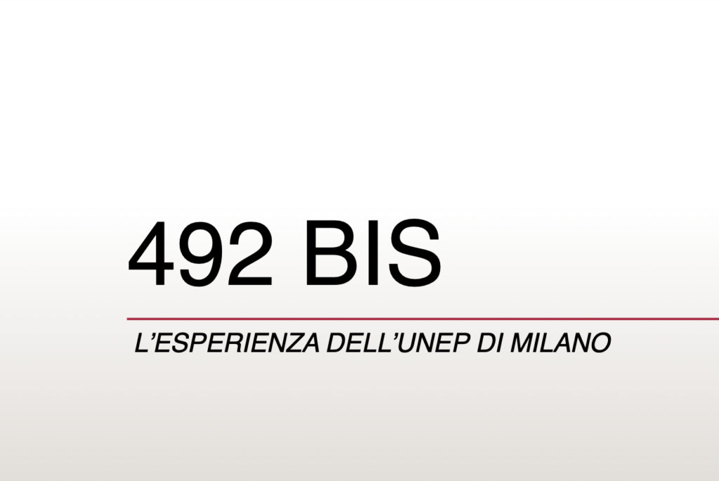 492 bis l’esperienza dell’UNEP di Milano